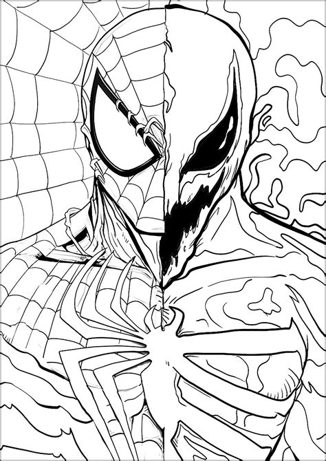 Venom Coloring Pages for Kids