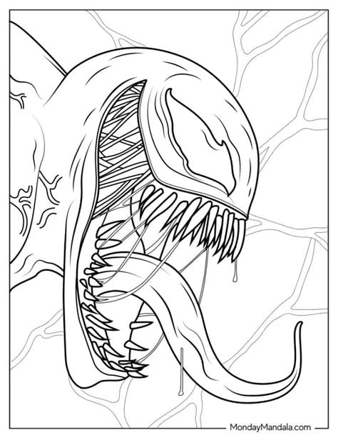 Venom Coloring Pages for Adults