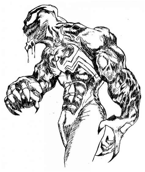 Venom Coloring Pages for Kids