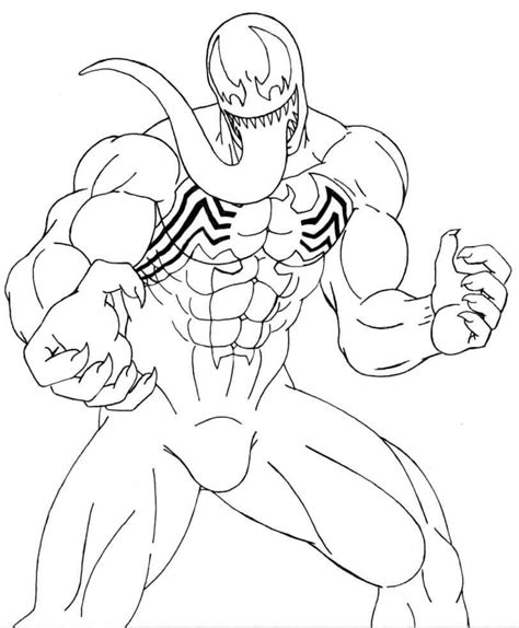 Venom Coloring Pages for Adults and Kids