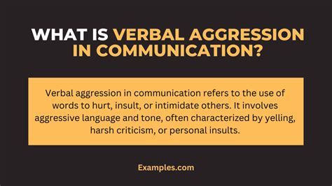 Verbal Aggression in Relationships