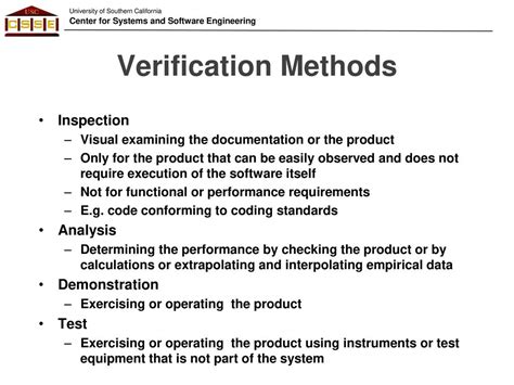 verification methods