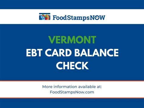 Vermont Food Stamps Calculator