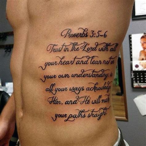 Verse tattoo ideas for men