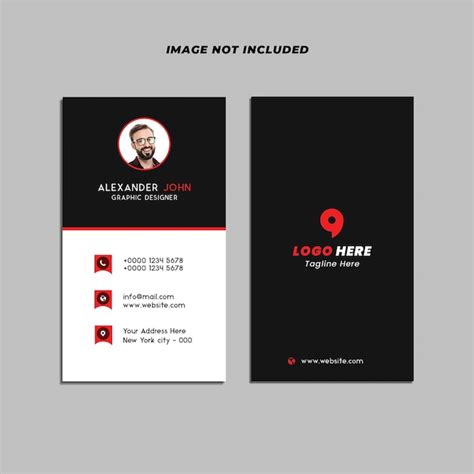 Vertical Business Card Templates PSD