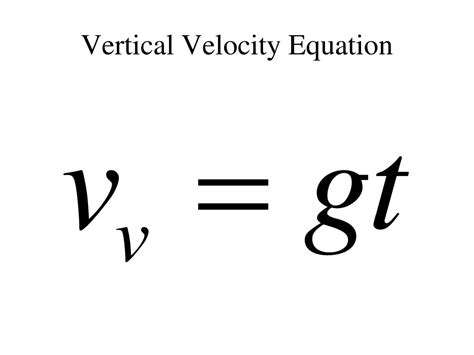 Vertical Speed Formula