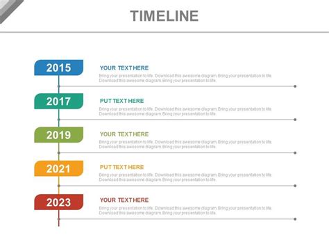 Vertical Timeline PPT Template