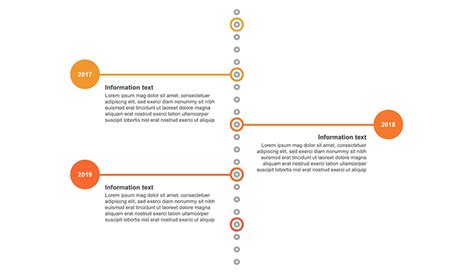 Vertical timeline slide template example