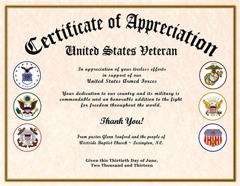 Veterans Day Certificate Template Design