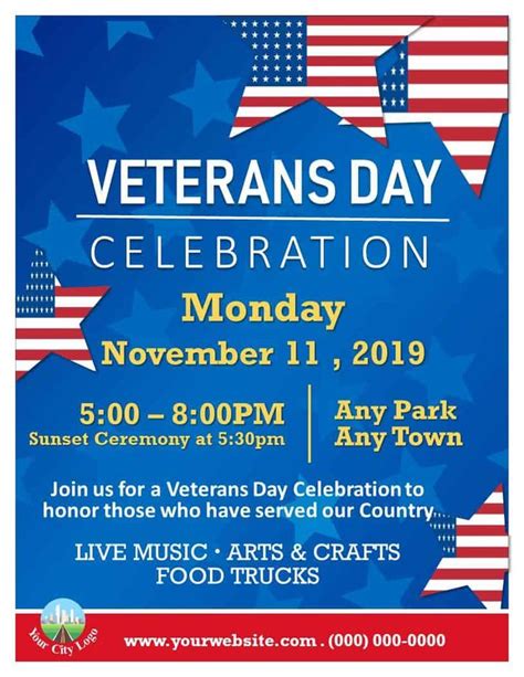 Veterans Day Flyer Template 8