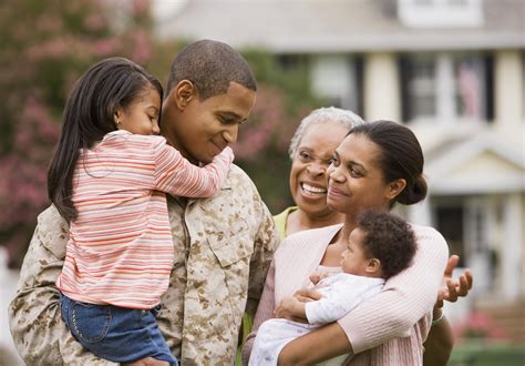 Veterans with their families