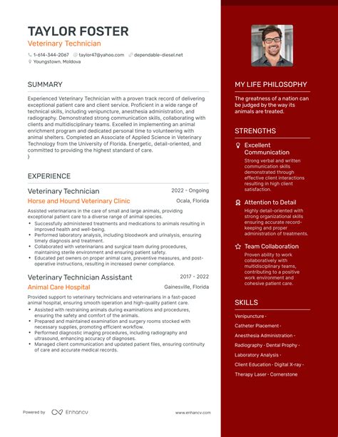 Veterinary Technician Resume Length