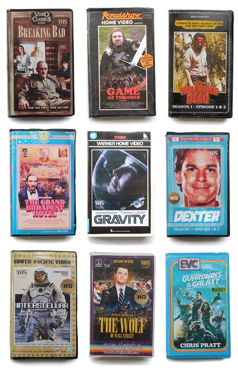 VHS case artwork styles