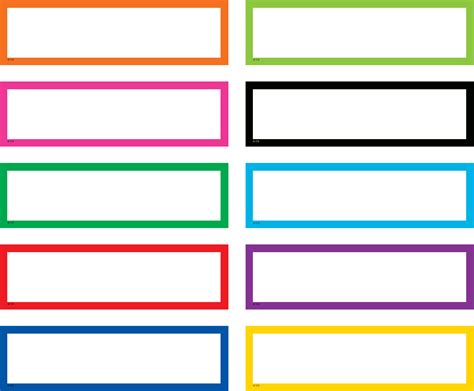 Vibrant and colorful label template