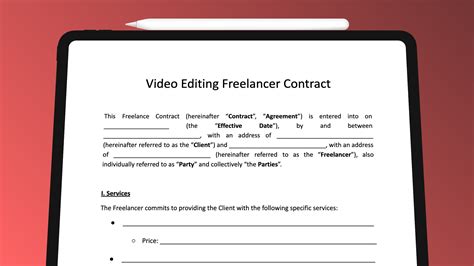 Intellectual Property in Video Editing Contract