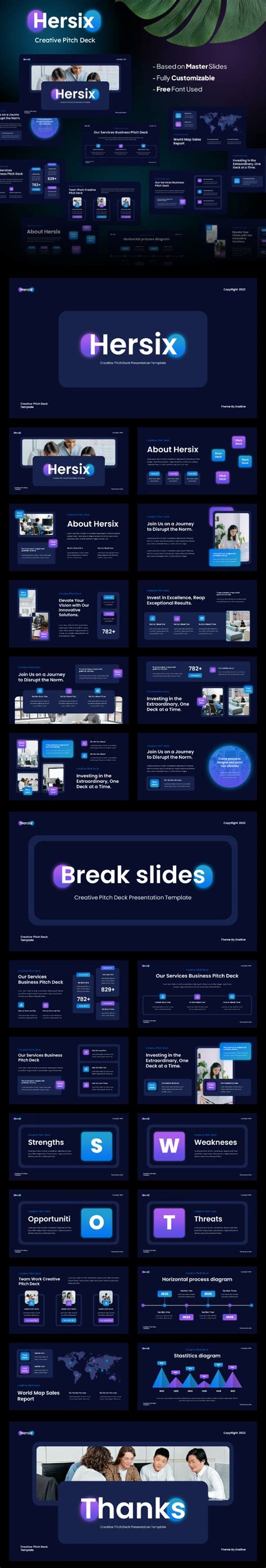 Video Pitch Deck Template Design