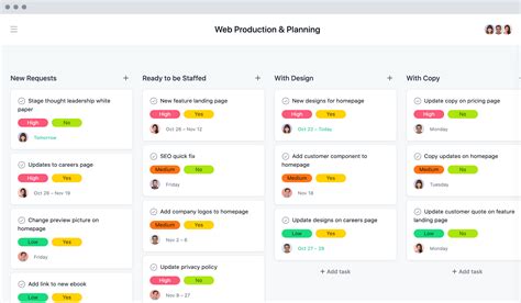 Video production scheduling template in Asana