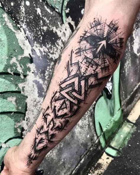 Viking tattoo designs for arm and shoulder