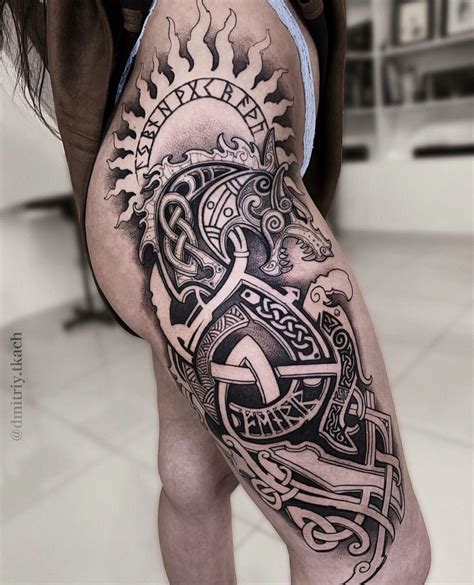 Viking tattoo placement and size