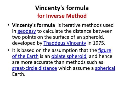 Vincenty Formula