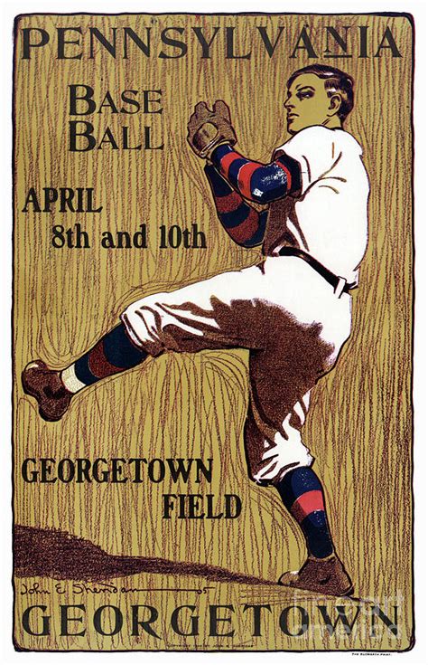 Vintage baseball poster