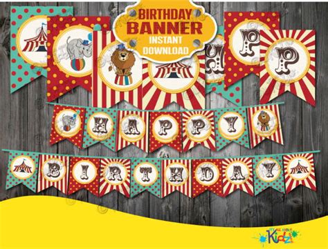 Vintage Birthday Banner