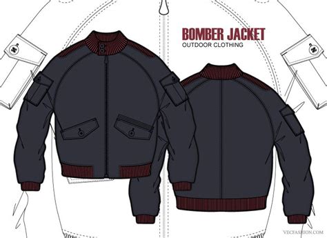 Vintage Bomber Jacket Template Example