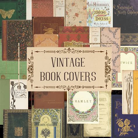 Vintage Book Cover Binder Printable