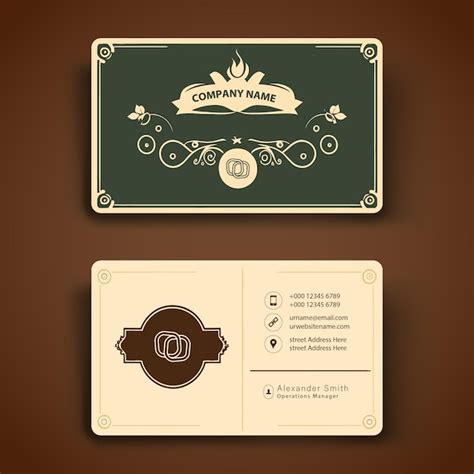 Vintage Business Card Template