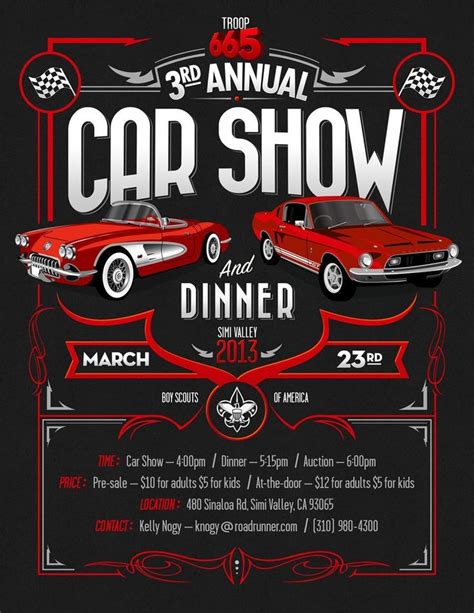 Vintage Car Show Flyer Template