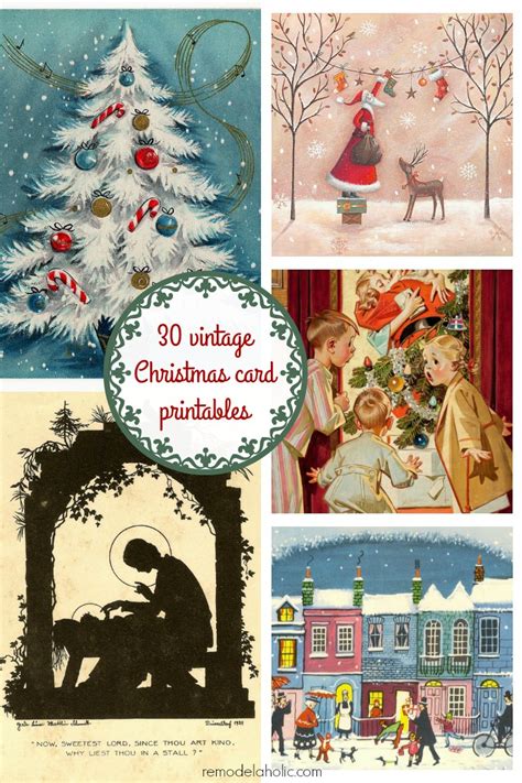 Vintage Christmas Card Templates