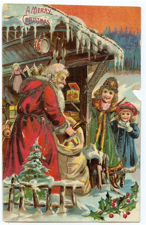 Vintage Christmas postcards from the early 20th century