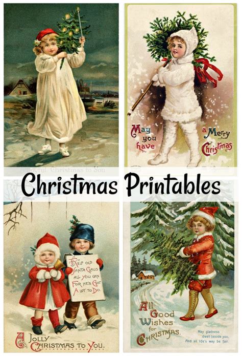 Vintage Christmas Printables