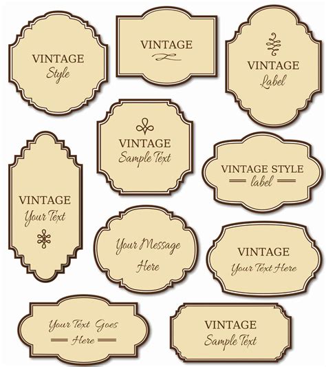 Vintage Classic Label Template