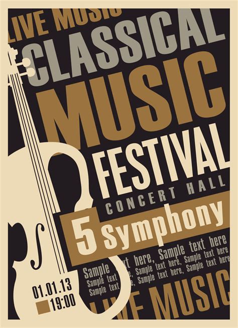 Vintage Concert Poster Template Designs