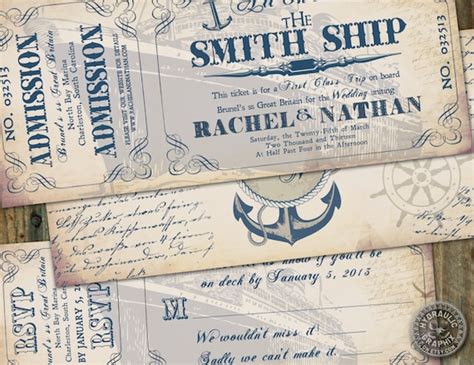 Vintage Cruise Invitation Template