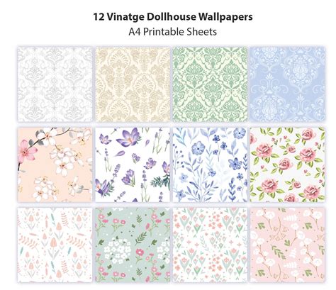 Vintage Dollhouse Wallpaper