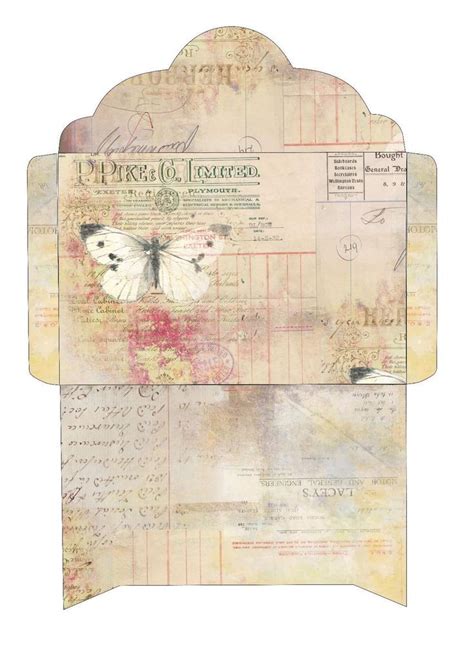 Vintage Envelope Templates for Cards