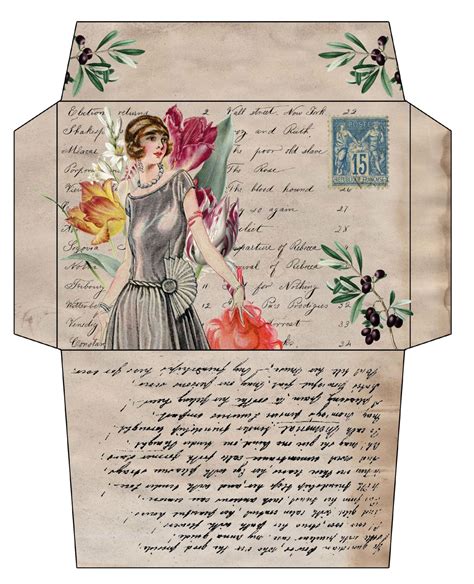 Vintage Envelope Templates for Gifts