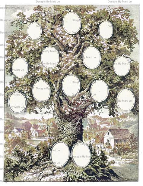 Vintage Family Tree Flyer Design