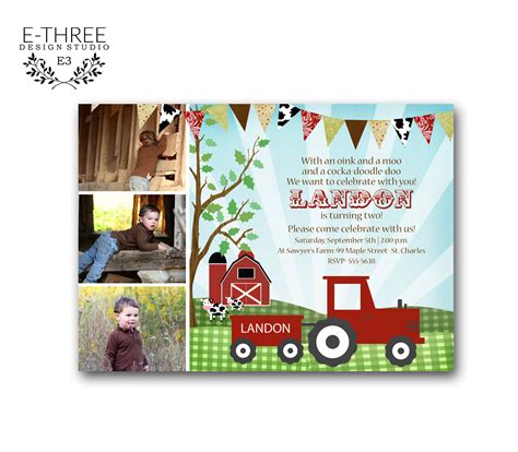 Vintage Farm Invitations