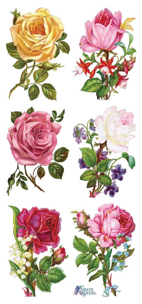 Vintage flower printables gallery 3