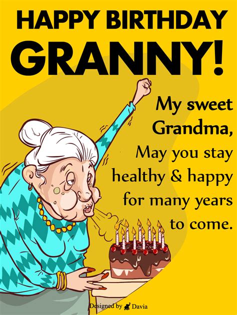 Vintage Grandma Birthday Card