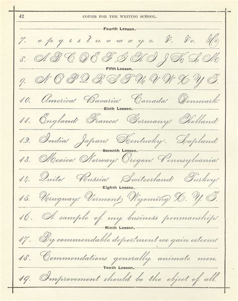 Vintage Handwriting Practice Sheets