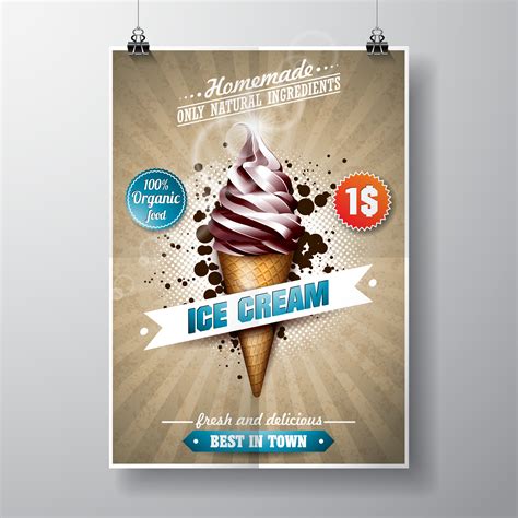 Vintage Ice Cream Flyer Ideas