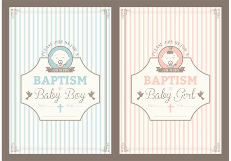 Vintage-Inspired Baptism Card