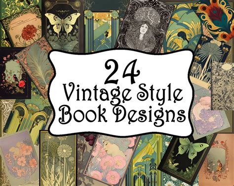 Vintage-inspired book cover template