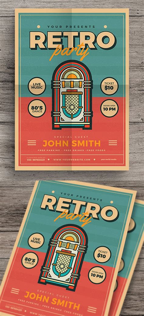 vintage-inspired flyer template