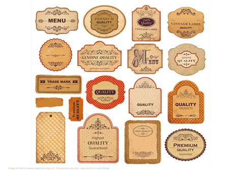 Vintage Labels Crafts