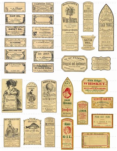 Vintage Labels Examples